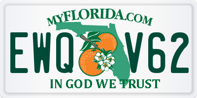 FL license plate EWQV62
