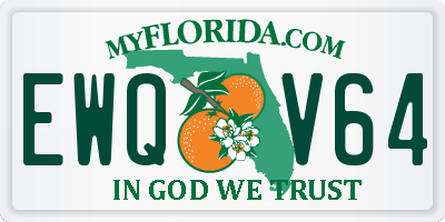 FL license plate EWQV64