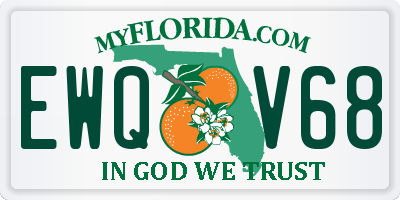 FL license plate EWQV68