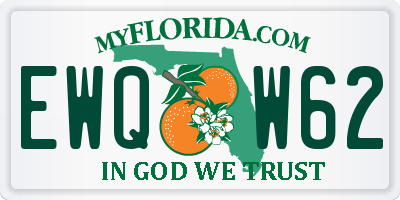 FL license plate EWQW62