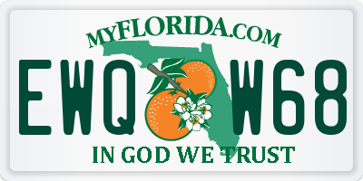 FL license plate EWQW68