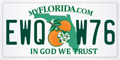 FL license plate EWQW76