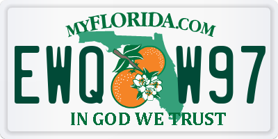 FL license plate EWQW97