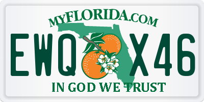 FL license plate EWQX46