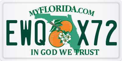 FL license plate EWQX72