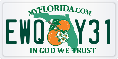 FL license plate EWQY31