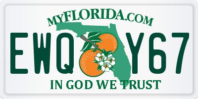 FL license plate EWQY67