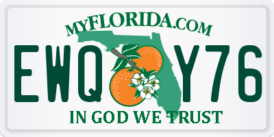 FL license plate EWQY76