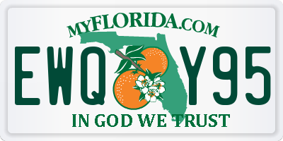 FL license plate EWQY95