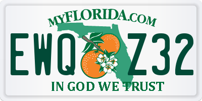 FL license plate EWQZ32