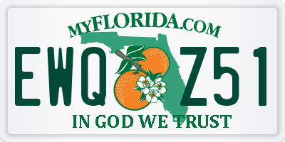 FL license plate EWQZ51