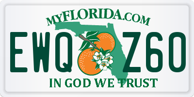 FL license plate EWQZ60