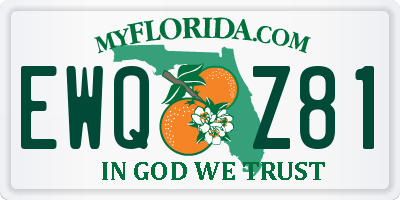 FL license plate EWQZ81