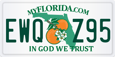 FL license plate EWQZ95
