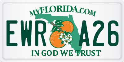 FL license plate EWRA26