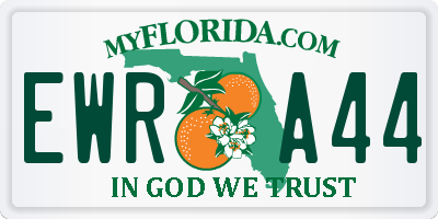 FL license plate EWRA44