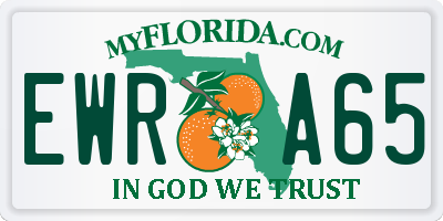FL license plate EWRA65