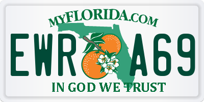 FL license plate EWRA69