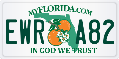 FL license plate EWRA82