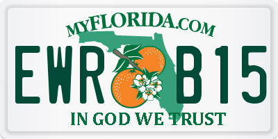 FL license plate EWRB15