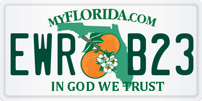 FL license plate EWRB23