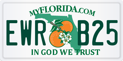 FL license plate EWRB25