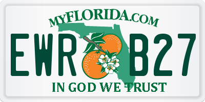 FL license plate EWRB27