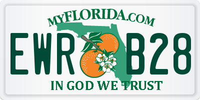 FL license plate EWRB28