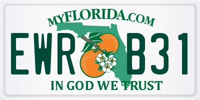 FL license plate EWRB31