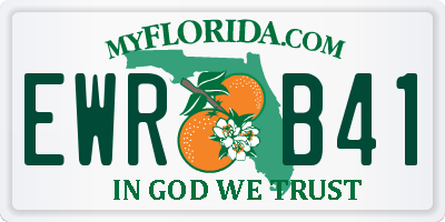 FL license plate EWRB41