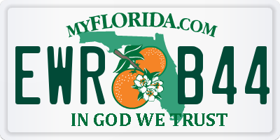FL license plate EWRB44
