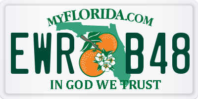 FL license plate EWRB48