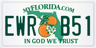 FL license plate EWRB51