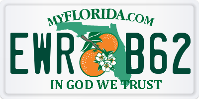 FL license plate EWRB62