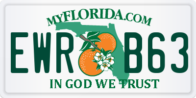 FL license plate EWRB63