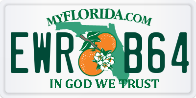 FL license plate EWRB64