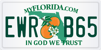 FL license plate EWRB65