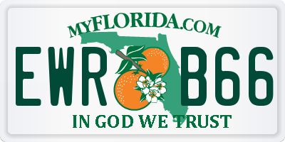 FL license plate EWRB66