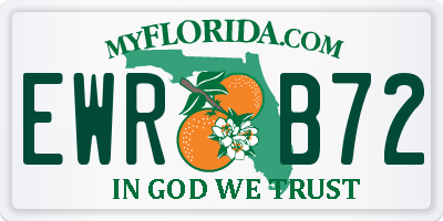 FL license plate EWRB72