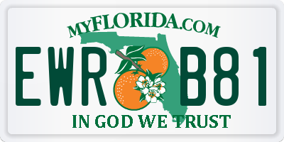 FL license plate EWRB81