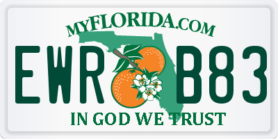 FL license plate EWRB83