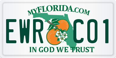 FL license plate EWRC01