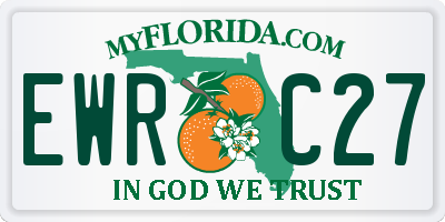 FL license plate EWRC27