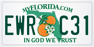 FL license plate EWRC31