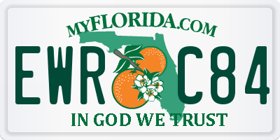 FL license plate EWRC84