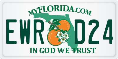 FL license plate EWRD24