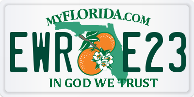 FL license plate EWRE23