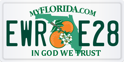 FL license plate EWRE28