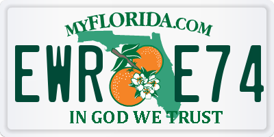 FL license plate EWRE74