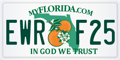 FL license plate EWRF25